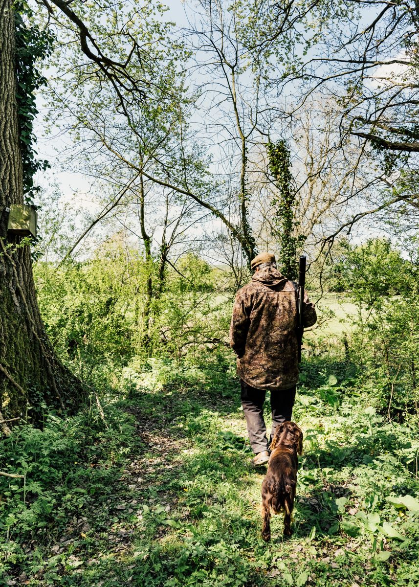 In the field